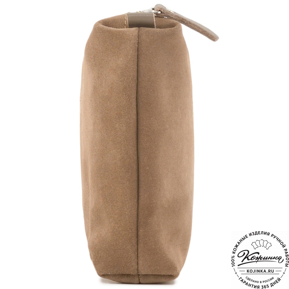 Кожаная косметичка "Лорен" (капучино)