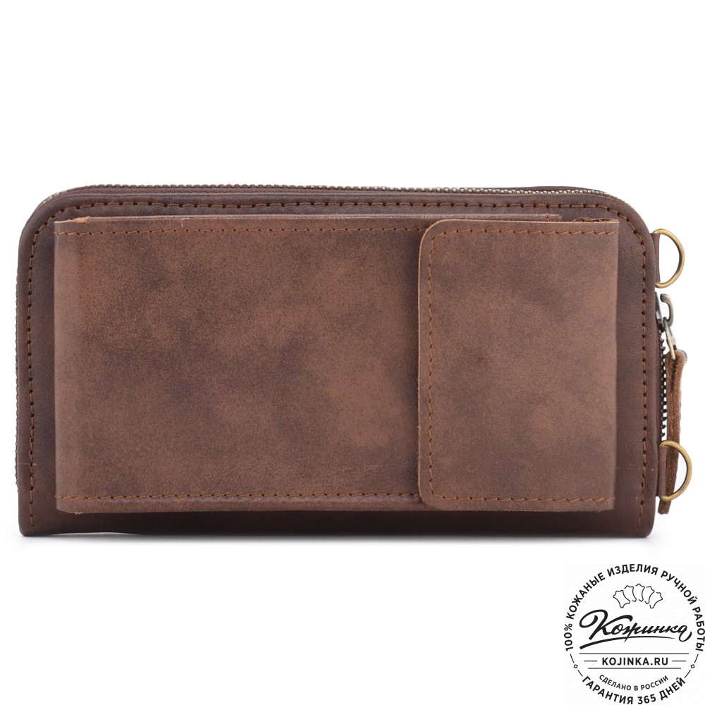 Кожаный клатч "Чукотка" (коричневый) 