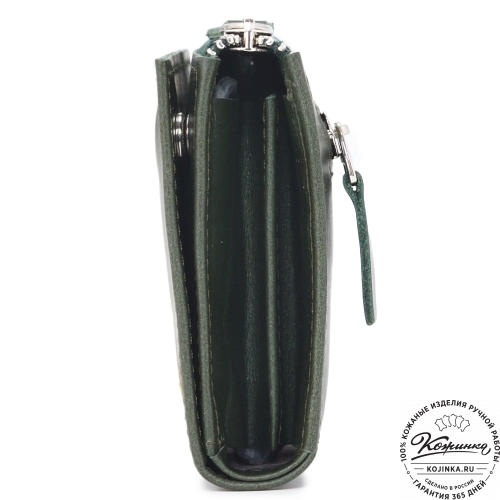 Кожаное портмоне Дублин (зеленый)