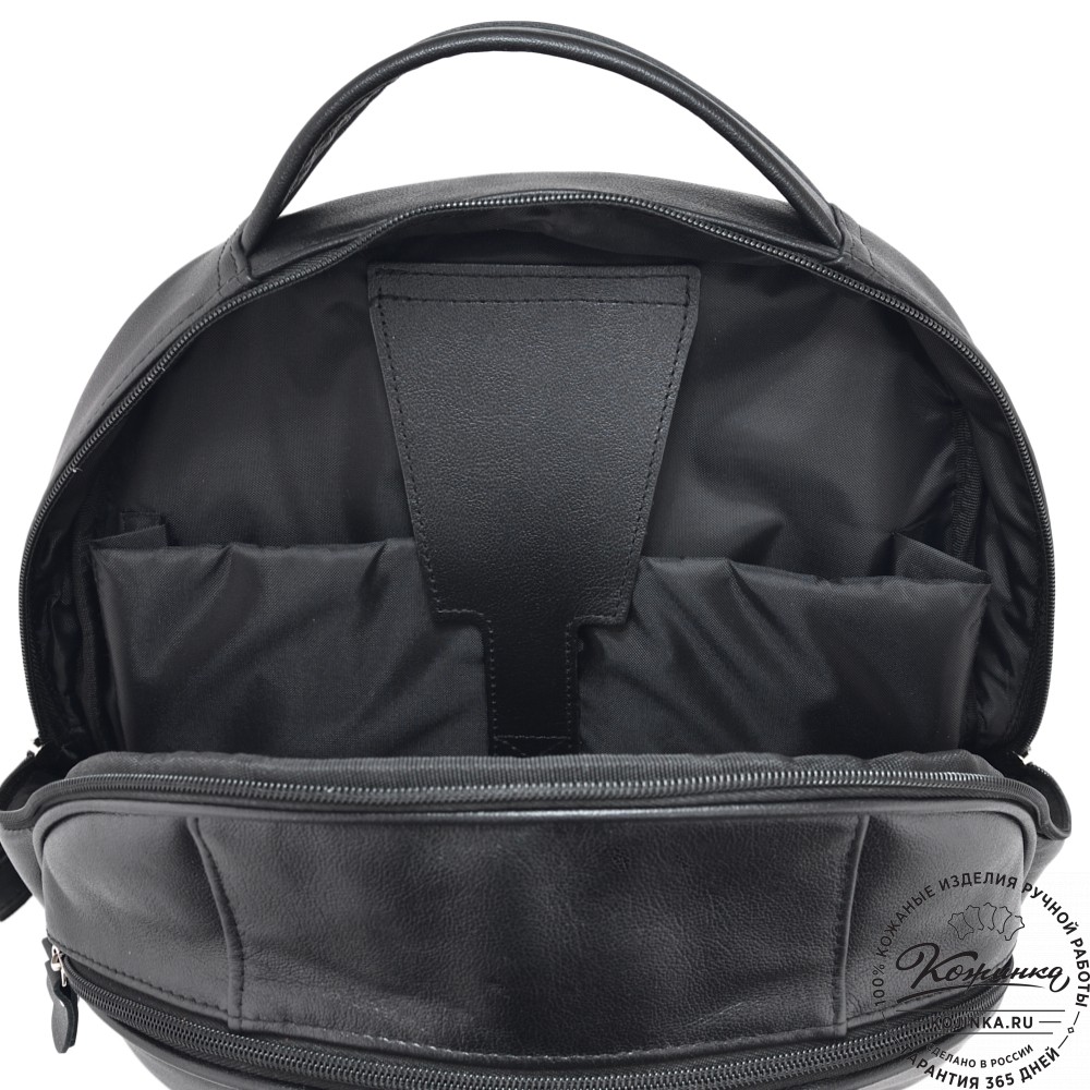 Кожаный рюкзак "Ланселот" (чёрный)