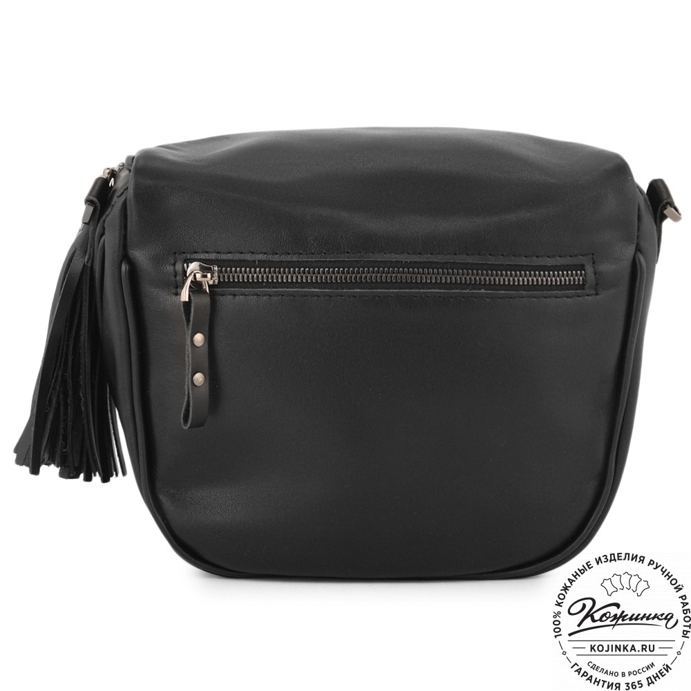 Женская кожаная сумка "Либерти" (черная)