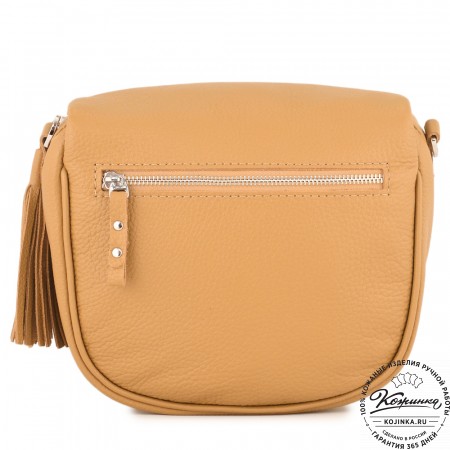 Женская кожаная сумка "Либерти" (горчица)