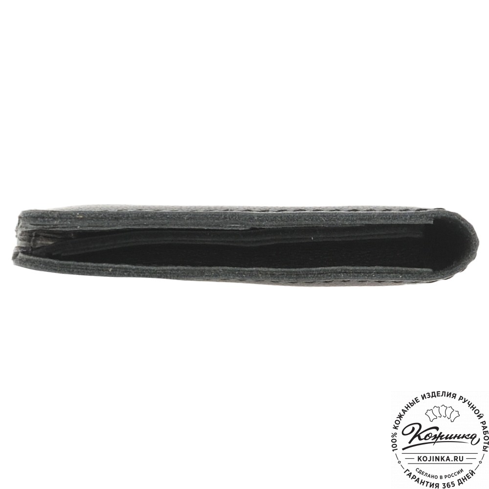 Кожаный бумажник для документов "Неаполь" (чёрный)