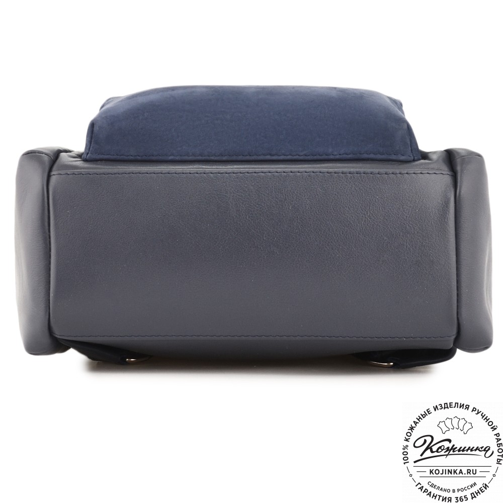 Женский кожаный рюкзак "Франческа" (синий)