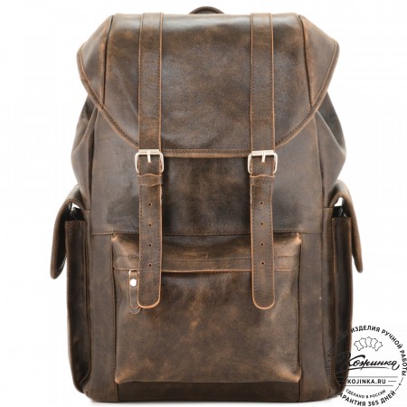 Кожаный рюкзак "Ганнибал" (коричневая наппа)