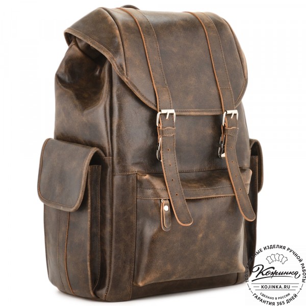 Кожаный рюкзак "Ганнибал" (коричневая наппа). фото 1