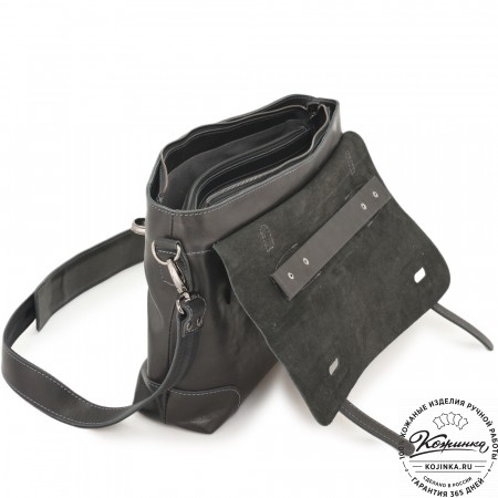 Кожаный портфель "Англетер" (черный)