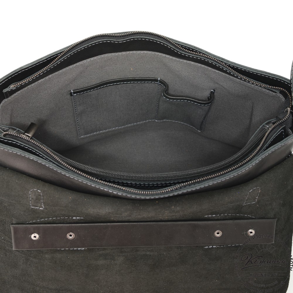 Кожаный портфель "Англетер" (черный)