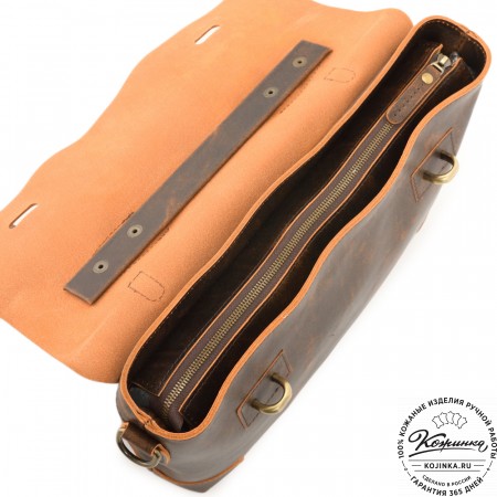 Кожаный портфель "Англетер" (коричневый эксклюзив)