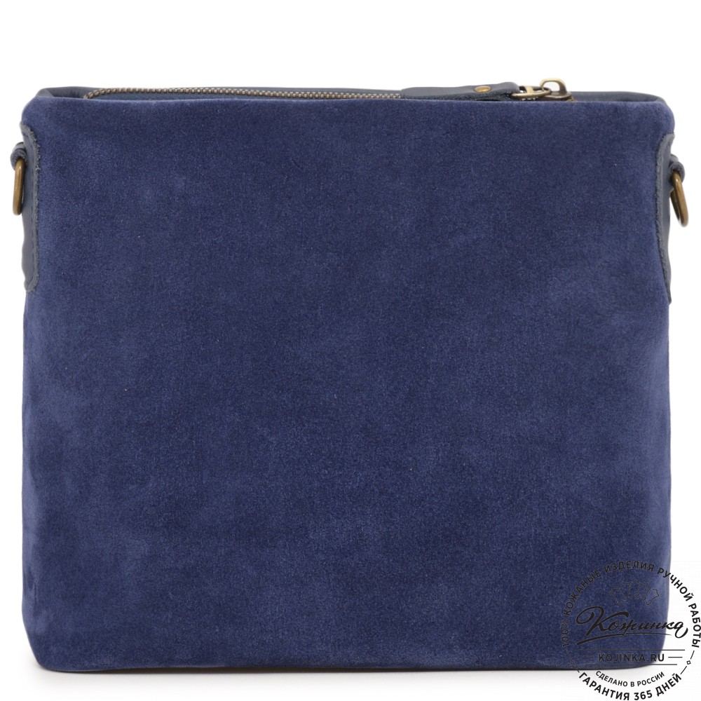 Женская кожаная сумка "Саманта" (синяя)