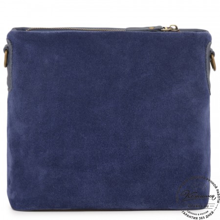 Женская кожаная сумка "Саманта" (синяя)