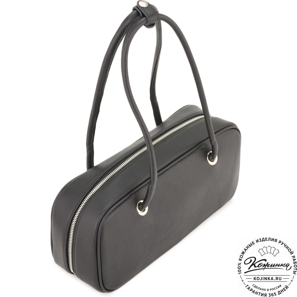 Женская кожаная сумка "Тамань" (черный)