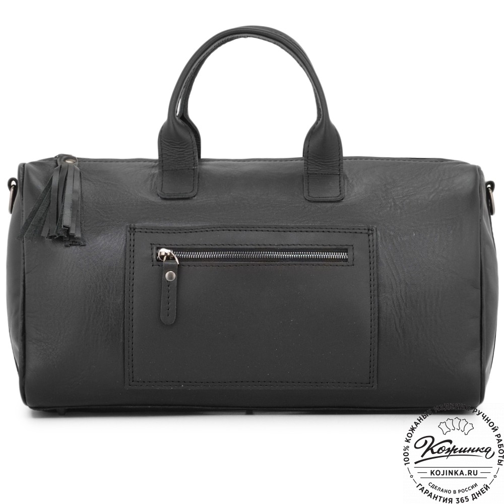 Женская кожаная сумка "Византия" (черная)