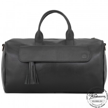 Женская кожаная сумка "Византия" (черная)