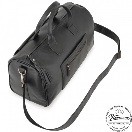 Женская кожаная сумка "Византия" (черная)