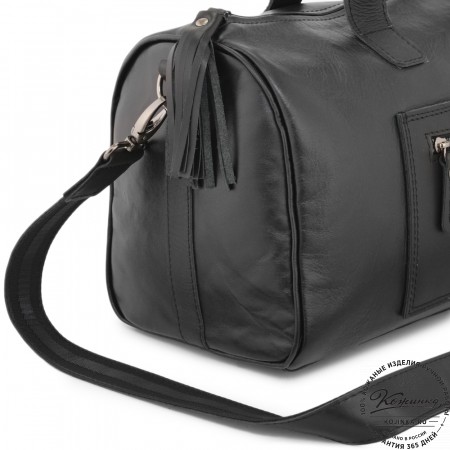 Женская кожаная сумка "Византия" (черная)