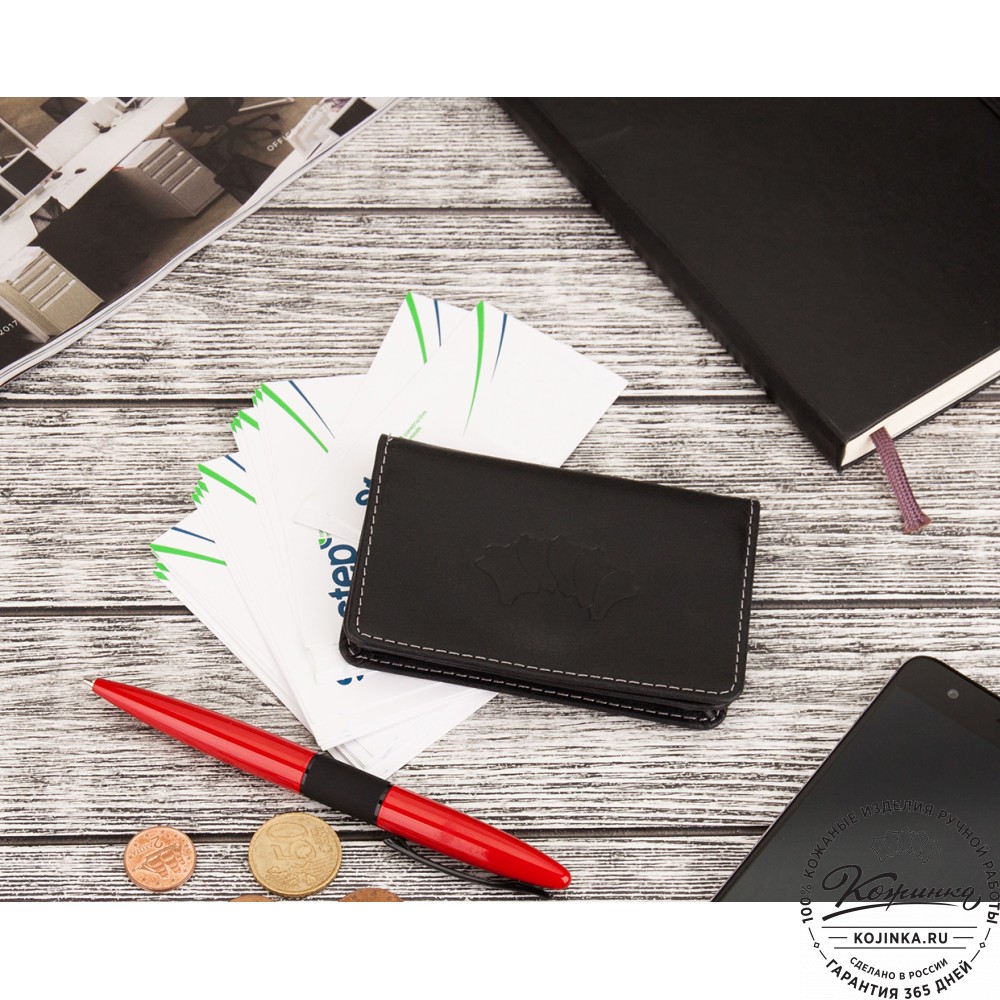 Кожаный картхолдер "Аляска" (коричневый)