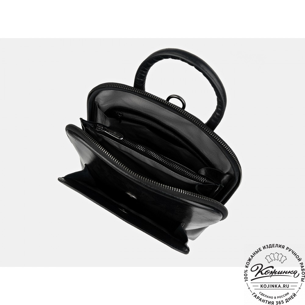 Кожаный рюкзак "Зимний вечер" 