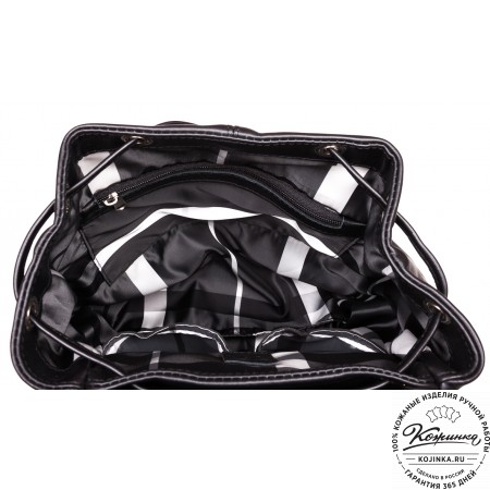 Кожаный рюкзак «Валлетта» (черный)