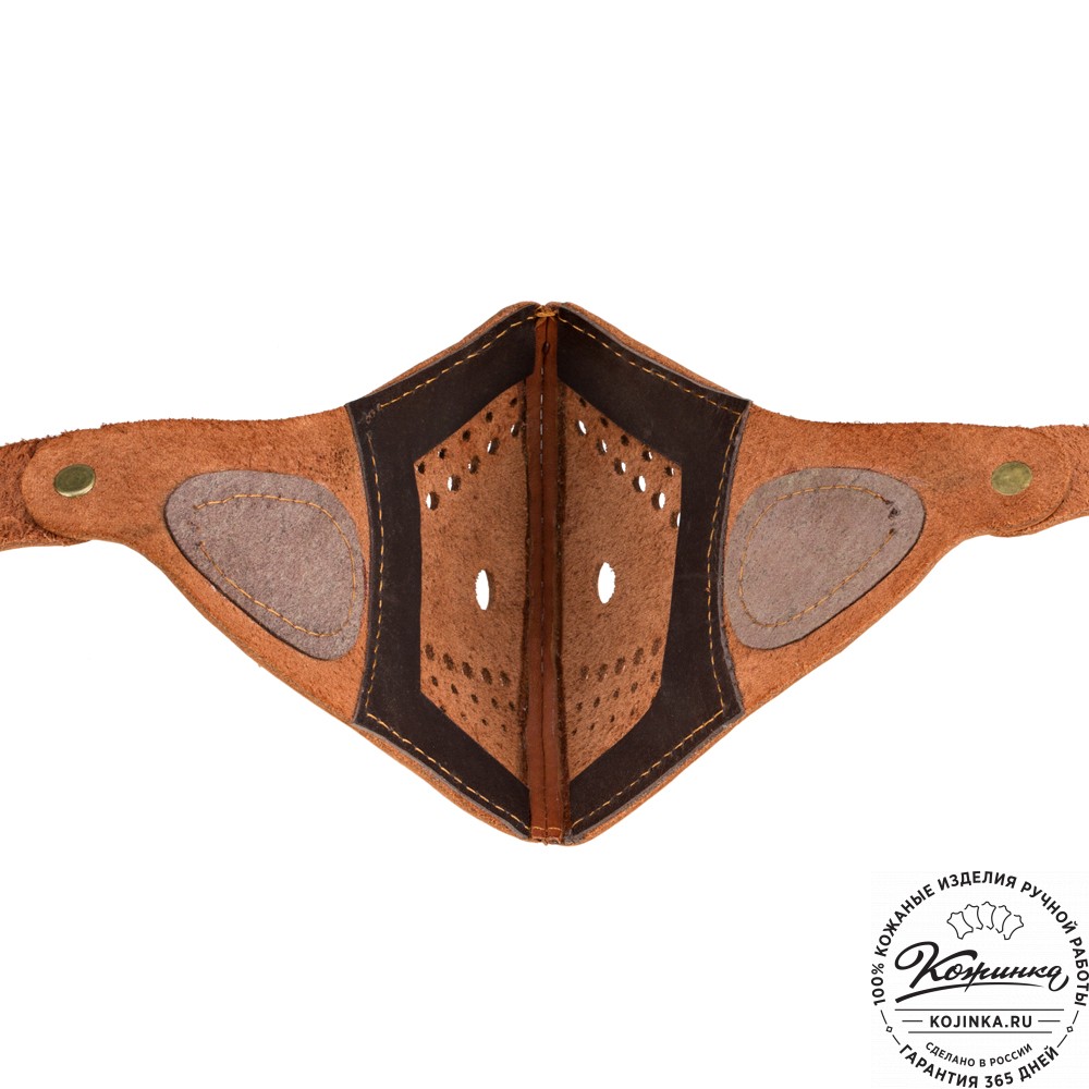 Кожаная маска Бионик (коричневая)