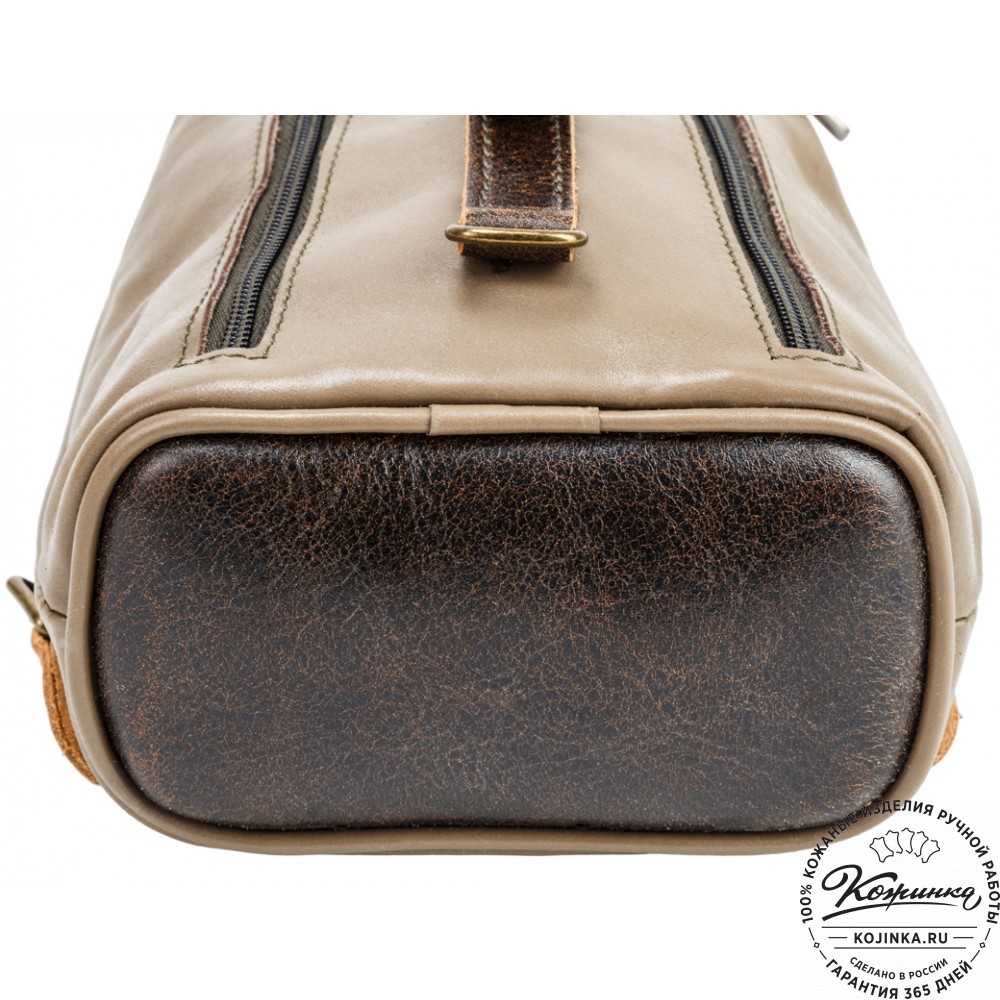 Женский кожаный рюкзак "Колибри" (оливковый)