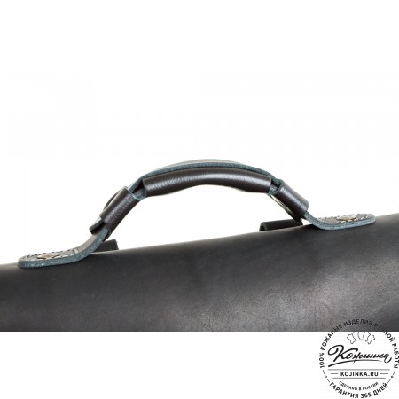 Кожаный рюкзак "Спэйс" (черный)