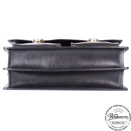 Кожаный деловой портфель "Адвокат-1" (черный)