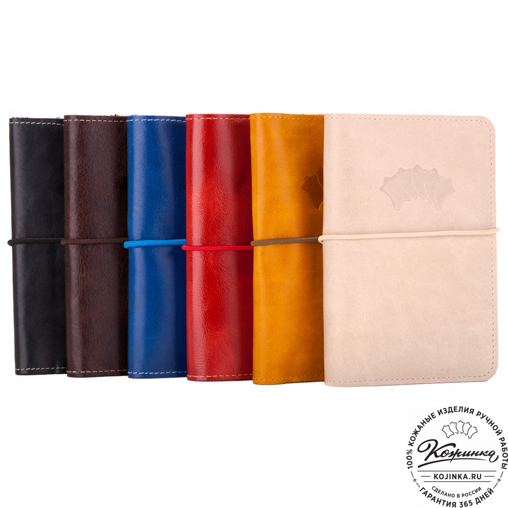 Кожаная обложка на паспорт Прага (черная)