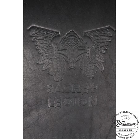 Мужской кожаный рюкзак "Легион" (чёрный)