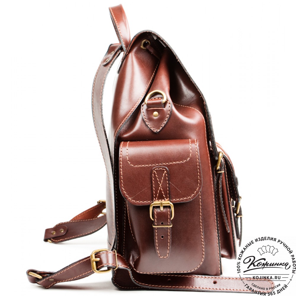 Кожаный рюкзак "Кэмэл" (коричневый)