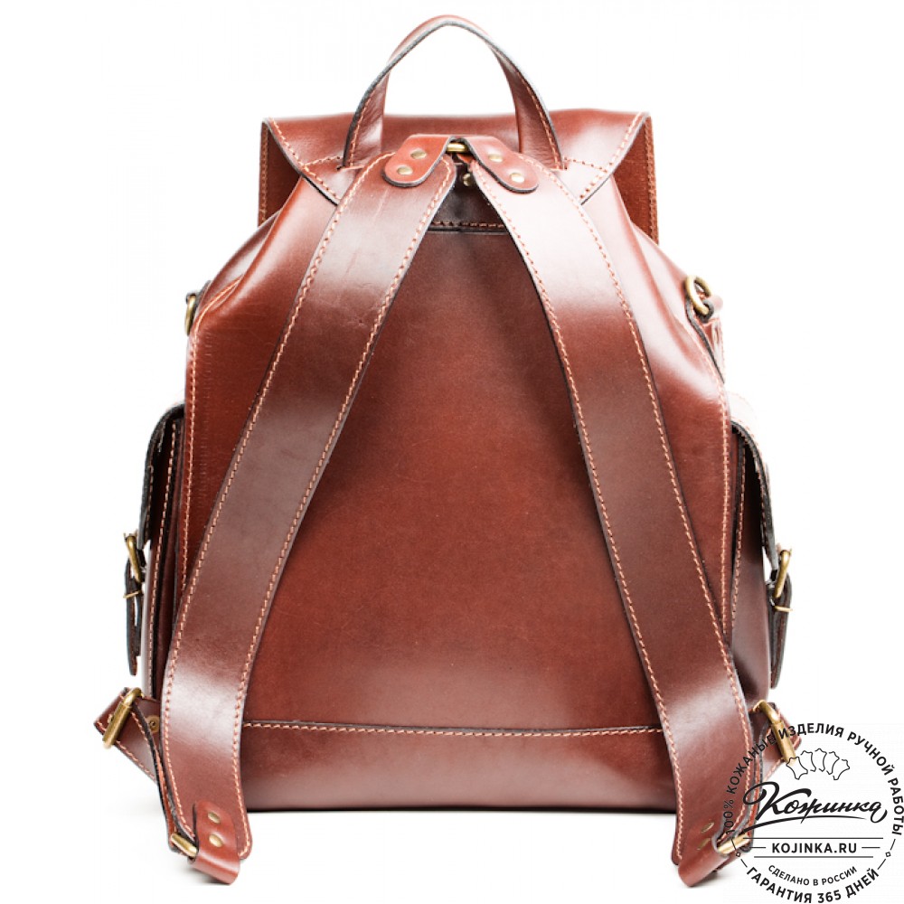 Кожаный рюкзак "Кэмэл" (коричневый)