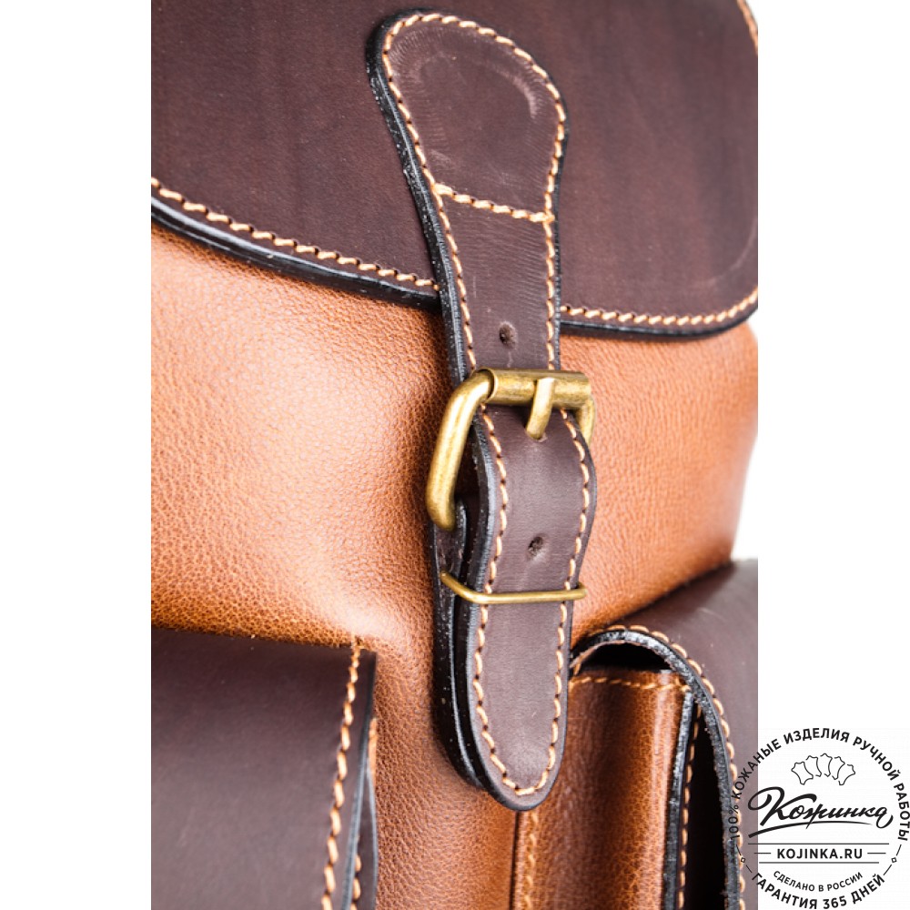 Кожаный рюкзак "Классик 2" (коричневый)