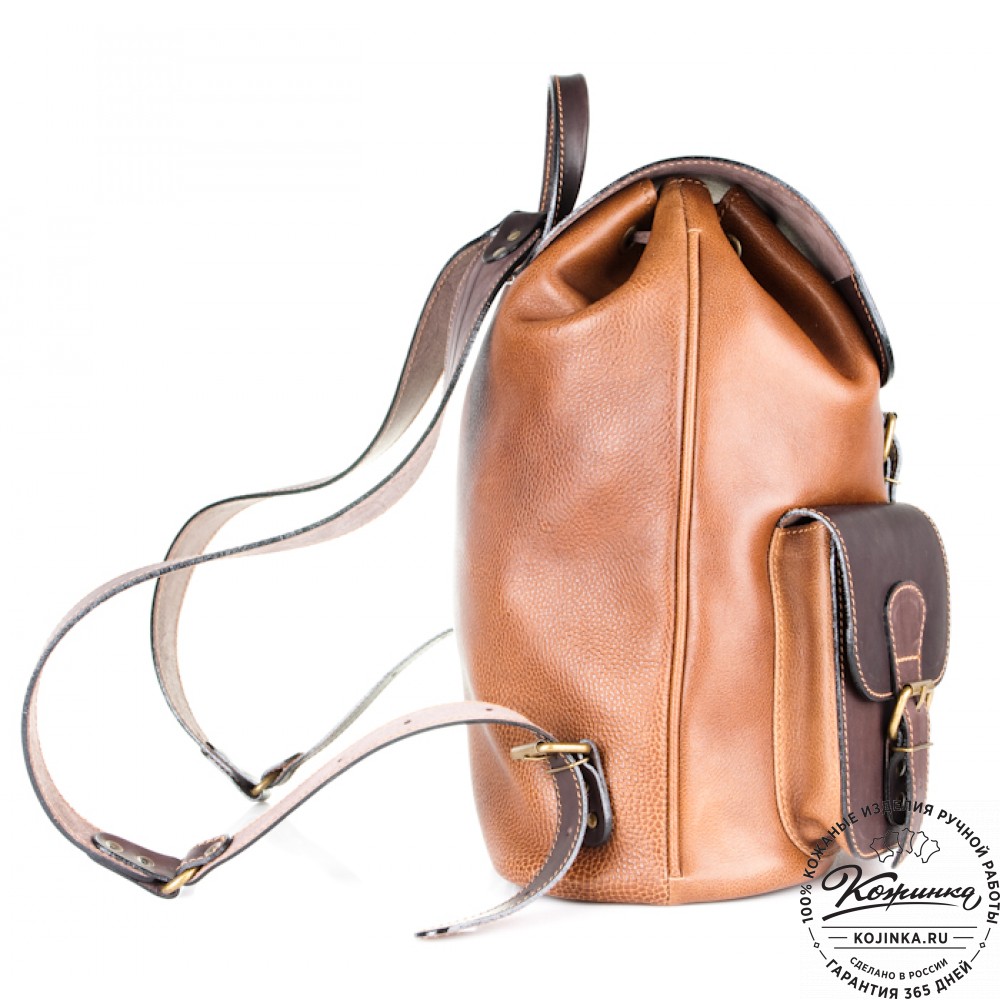 Кожаный рюкзак "Классик 2" (коричневый)