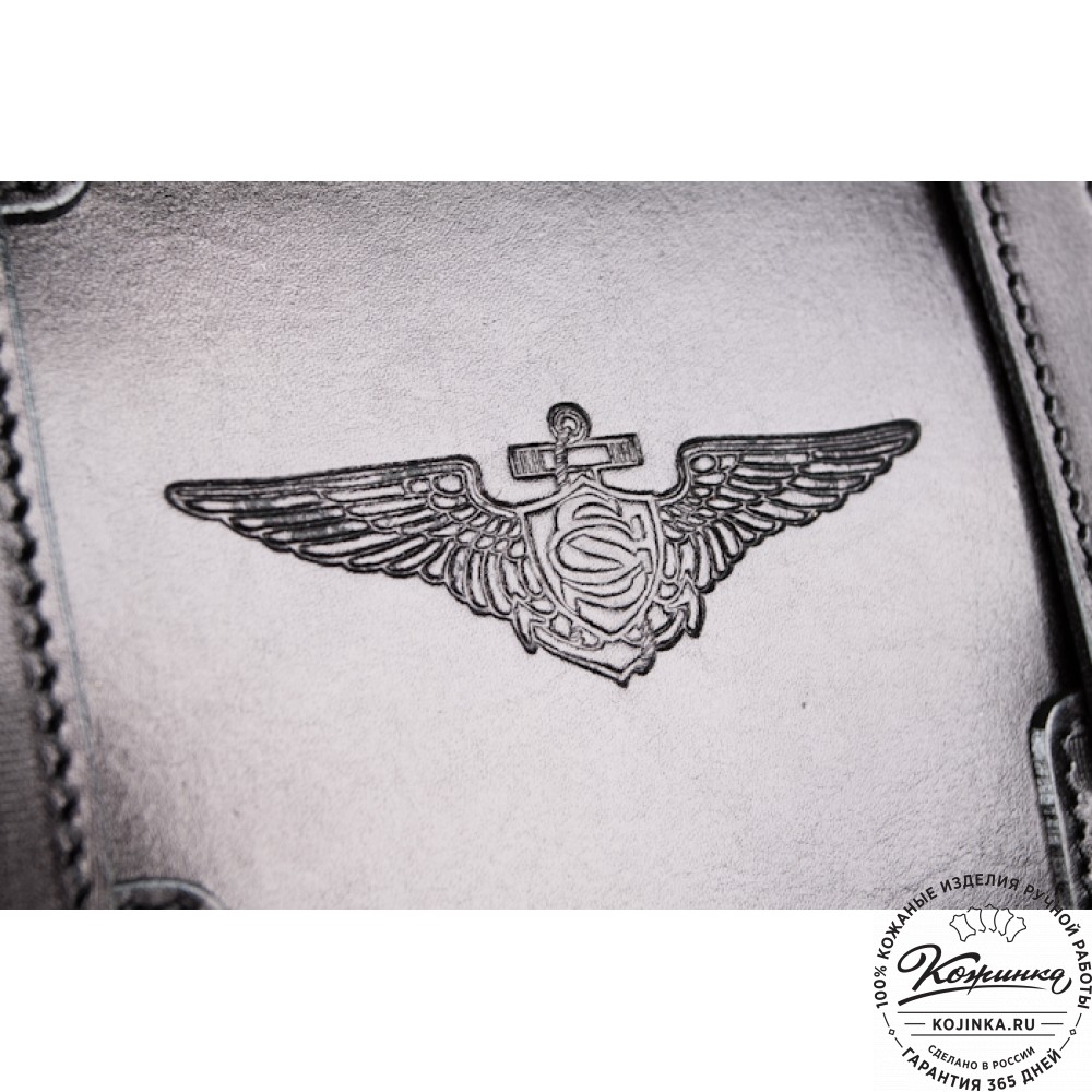 Кожаный рюкзак "Пехотинец" (чёрный)