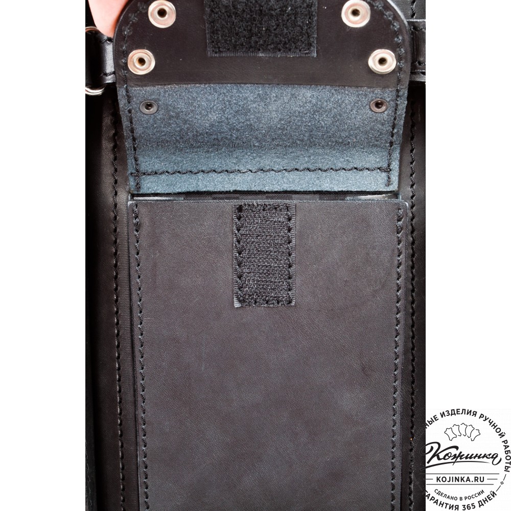 Мужской кожаный рюкзак "Легион-Харлей" (черный)