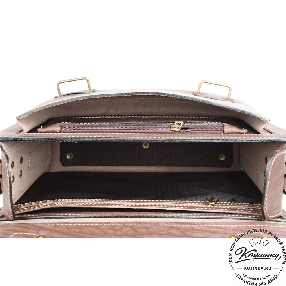 Кожаный портфель "Француз" (коричневый)