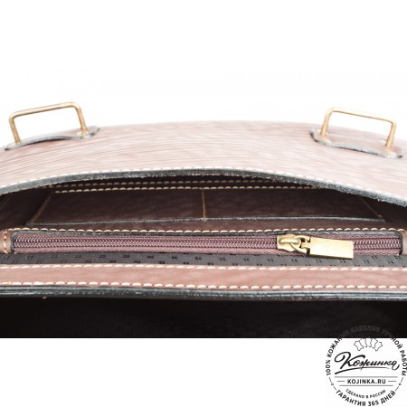 Кожаный портфель "Француз" (коричневый)