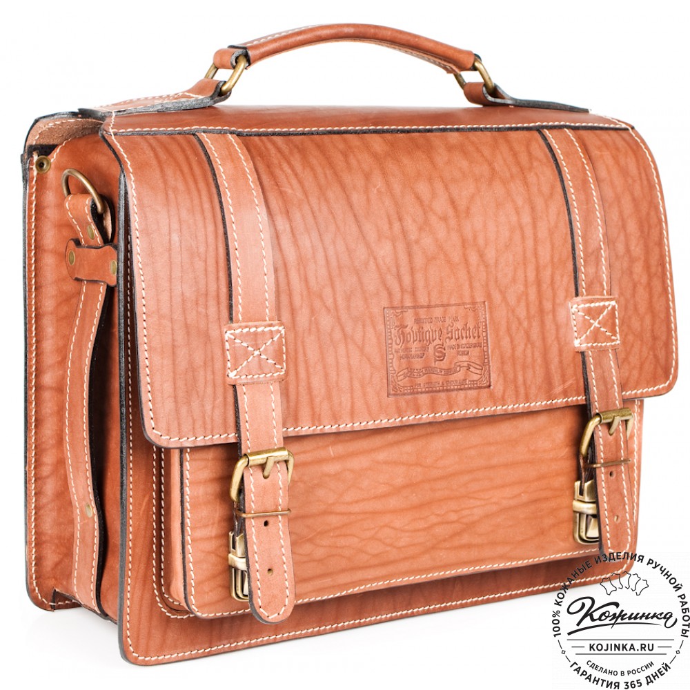 Кожаный портфель "Трансформер" (рыжий)