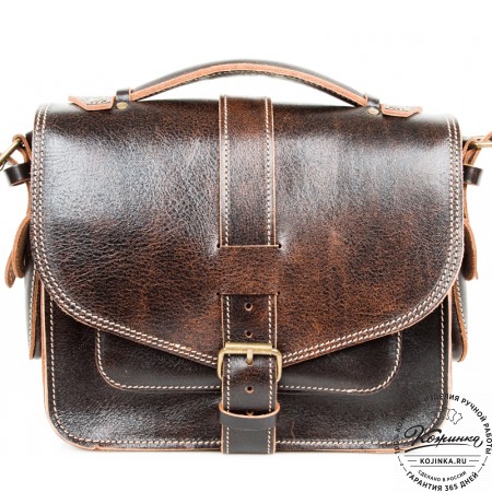 Кожаная  сумка "Виктория" (коричневый эксклюзив)