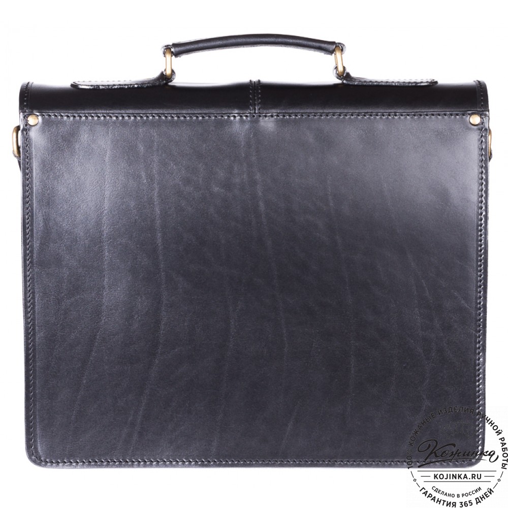 Кожаный деловой портфель "Адвокат-1" (черный)