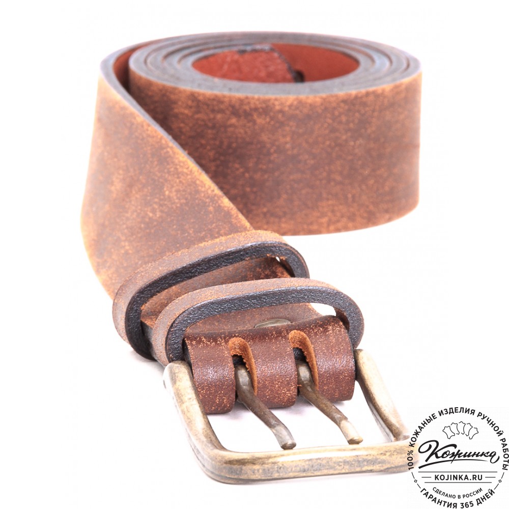 Кожаный мужской ремень "Адам" (эксклюзив)